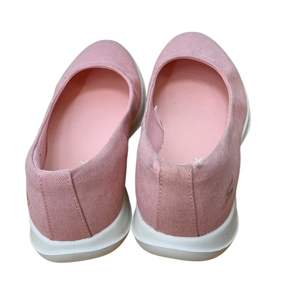 Skechers GogaMax Shoes Womens 7 Pink White Slip On Casual Comfort Walking - Picture 4 of 8